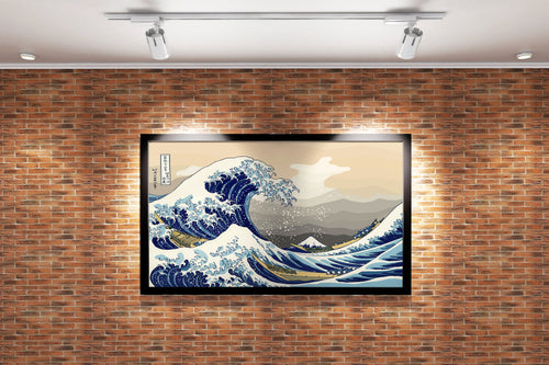 Katsushika Hokusai Kanagawa Dalgası Ukiyo-e Ando Kanvas Tablo