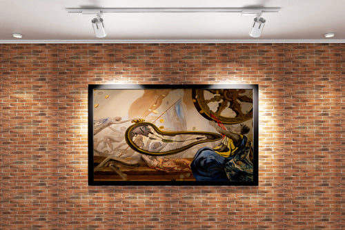 Salvador Dalí'nin Başyapıtının Yeniden Yorumu Belleğin Azminin Dağılışı Sürrealist Kanvas Tablo