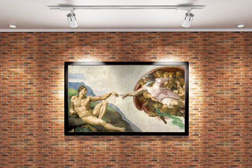Michelangelo Adem'in Dokunuşu Eseri Rönesans Başyapıtı Kanvas Tablo