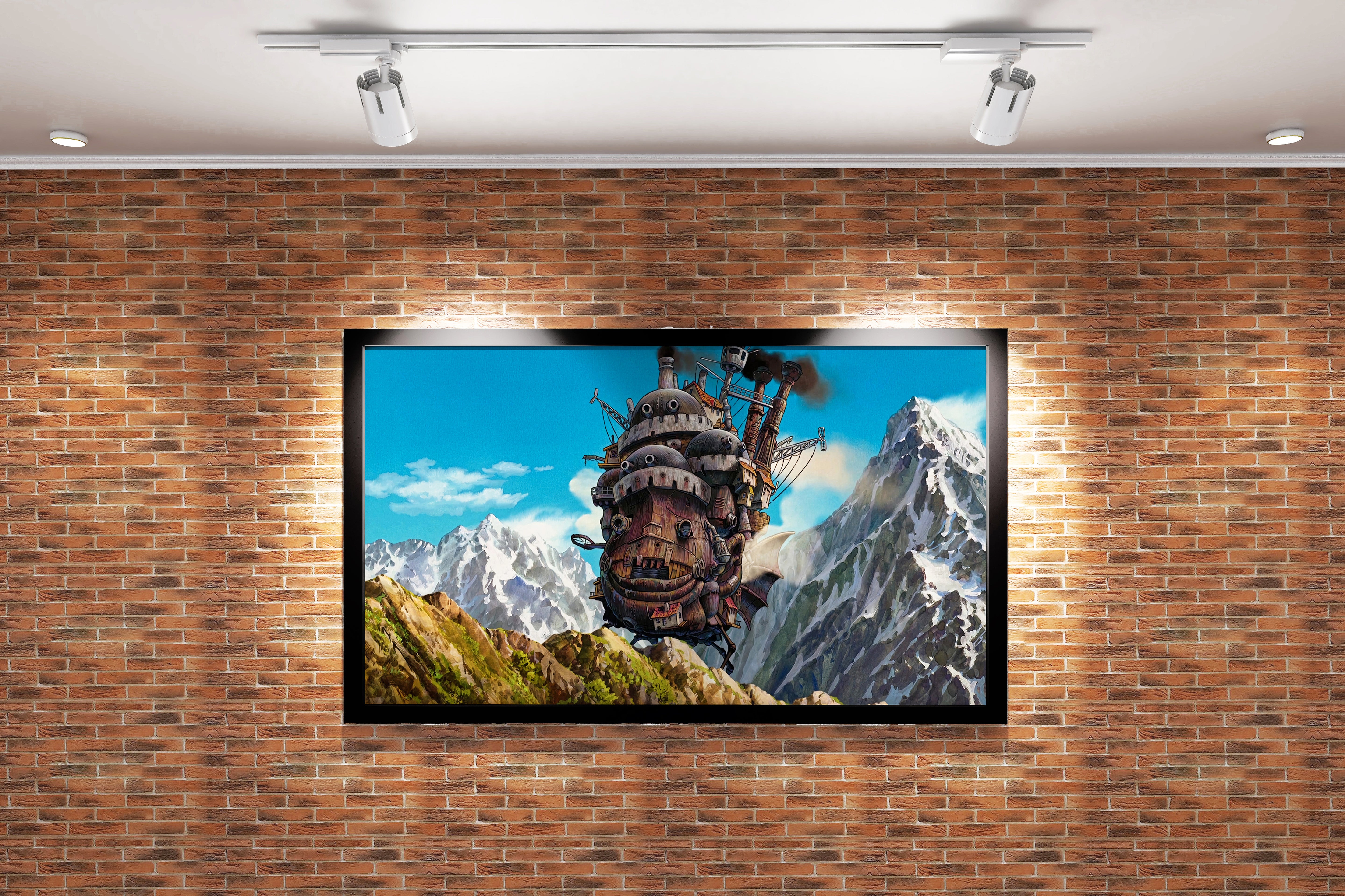 howls moving castle model 11, anime, studio ghibli theme, art, kanvas tablo