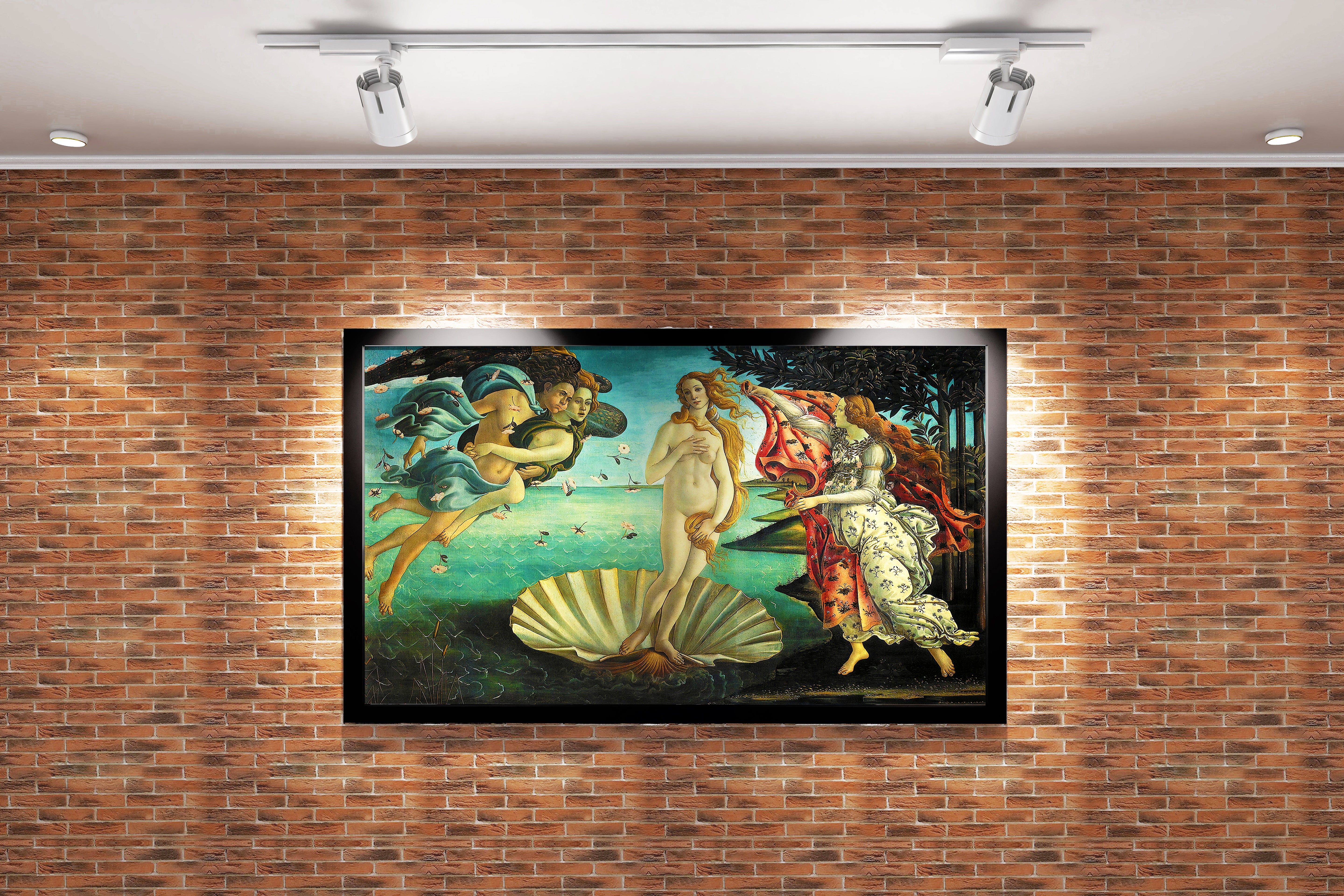 Sandro Botticelli'nin Rönesans Başyapıtı Venüs'ün Doğuşu Kanvas Tablo