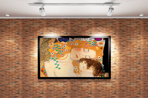Gustav Klimt'in Şefkat Dolu Başyapıtı Kadının Üç Çağı (Anne ve Çocuk) Kanvas Tablo