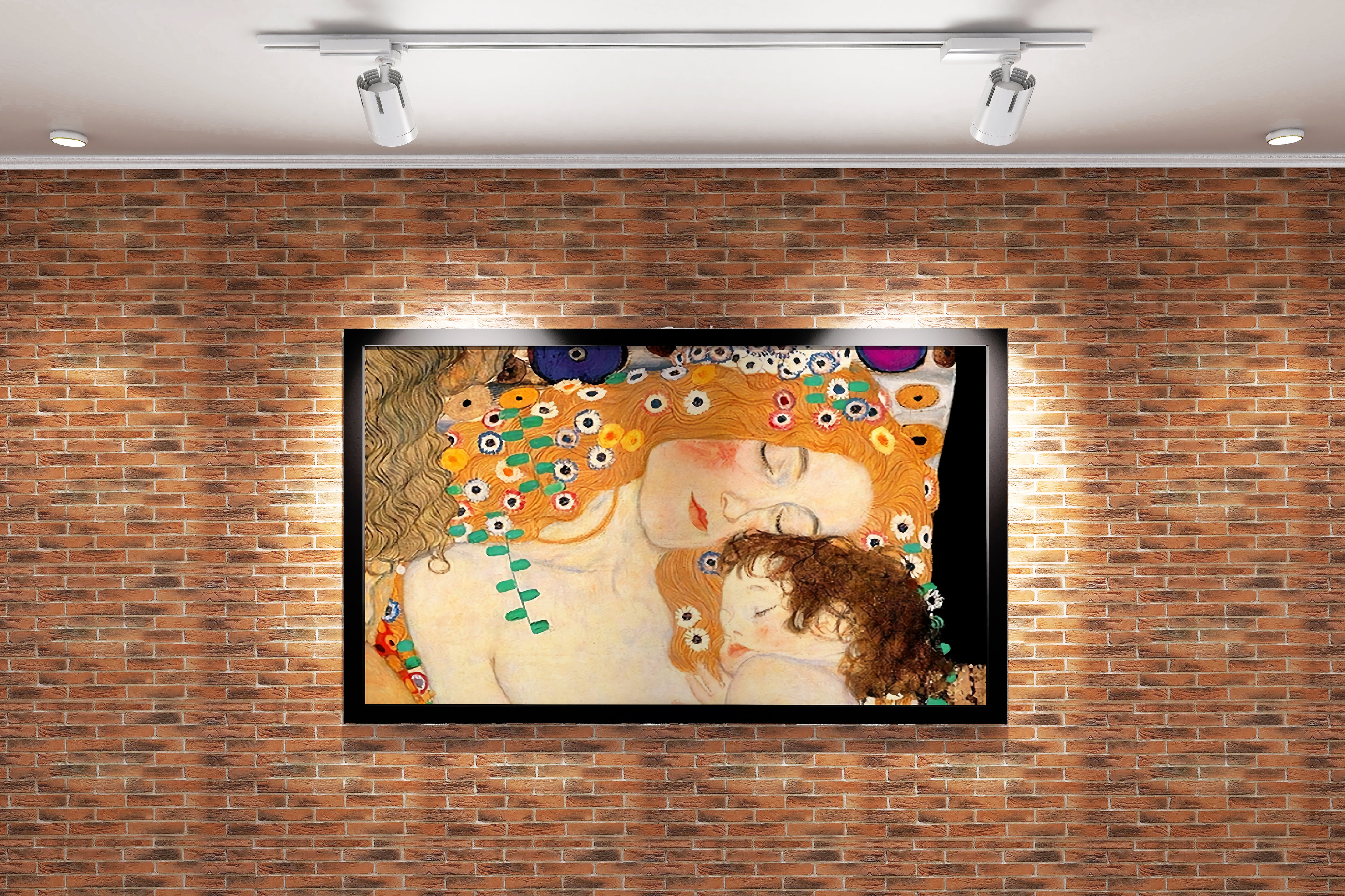 Gustav Klimt'in Şefkat Dolu Başyapıtı Kadının Üç Çağı (Anne ve Çocuk) Kanvas Tablo