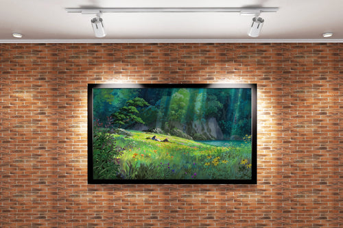 howls moving castle model 7, anime, studio ghibli theme, art, kanvas tablo