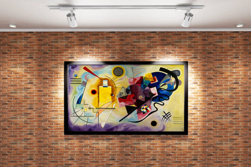 Wassily Kandinsky'nin Renk Teorisi Başyapıtı Sarı-Kırmızı-Mavi Kanvas Tablo