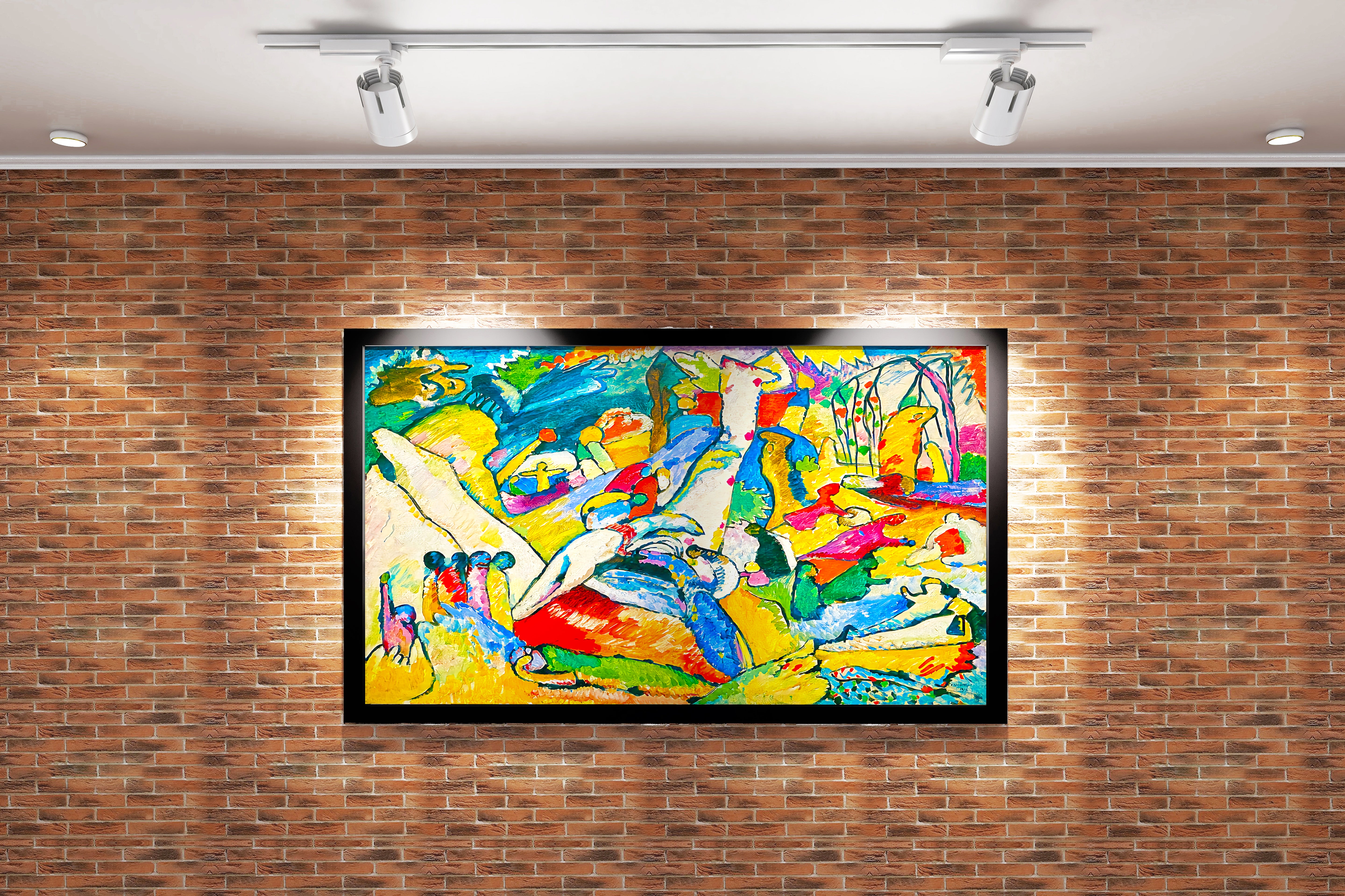 Wassily Kandinsky Tufan (The Flood) Dışavurumcu Soyut Sanat Kanvas Tablo
