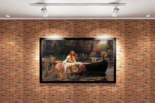John William Waterhouse'un Romantik Başyapıtı Shalott Leydisi Prerafaelit Kanvas Tablo