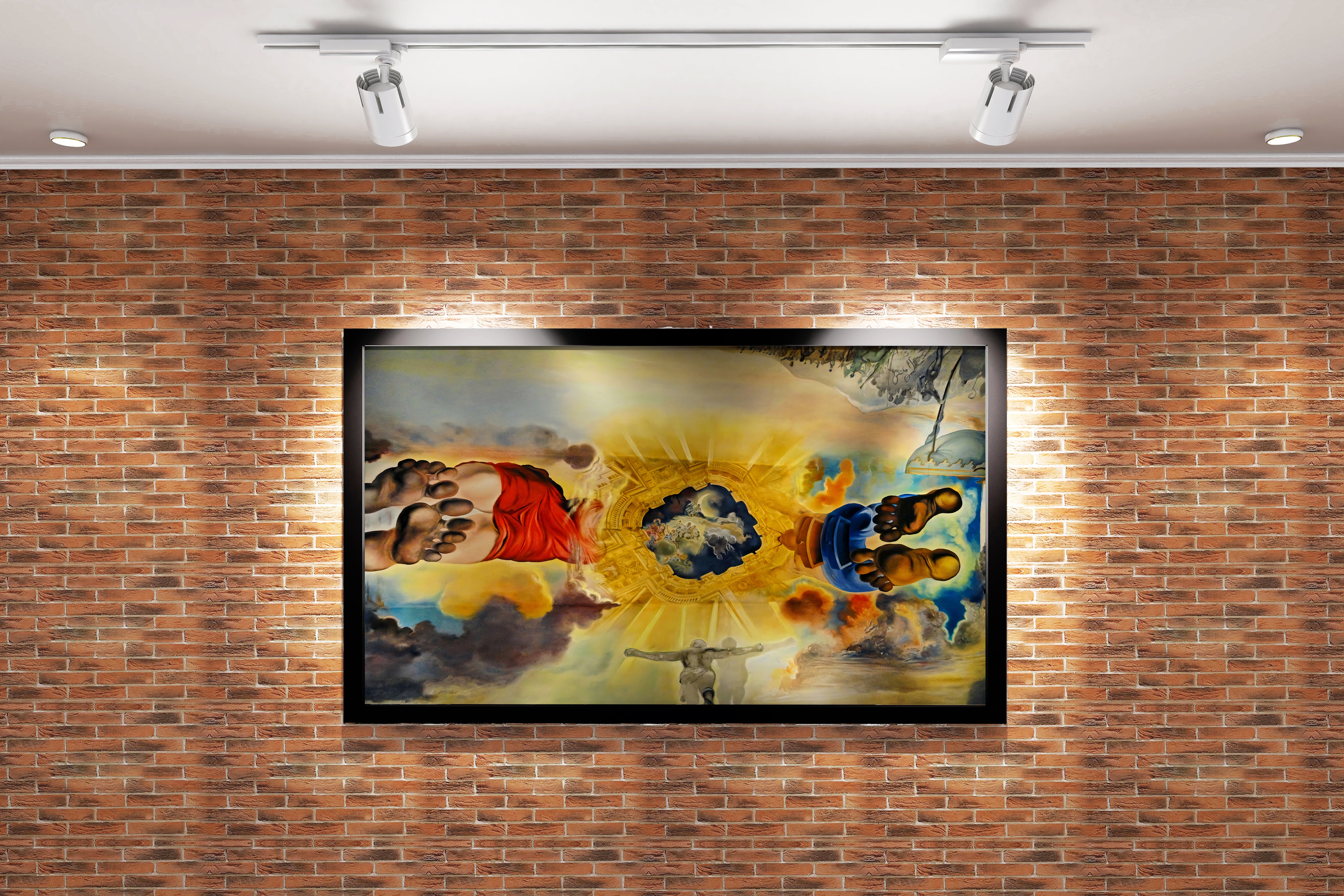 Salvador Dalí'nin Anıtsal Eseri Rüzgarlar Sarayı Tavan Resmi Sürrealist Kanvas Tablo
