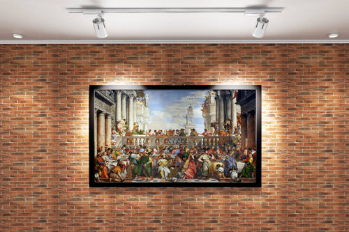 Paolo Veronese'nin Anıtsal Başyapıtı Kana'da Düğün Venedik Rönesansı Kanvas Tablo
