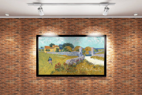 Vincent van Gogh'un Arles Dönemi Başyapıtı Provence'taki Çiftlik Evi Post-Empresyonist Kanvas Tablo