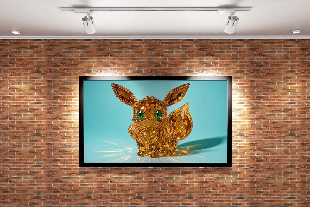 ai creation, prismatic looking pokemon, soft colors, ai art, art, kanvas tablo