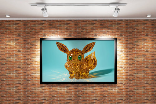 ai creation, prismatic looking pokemon, soft colors, ai art, art, kanvas tablo