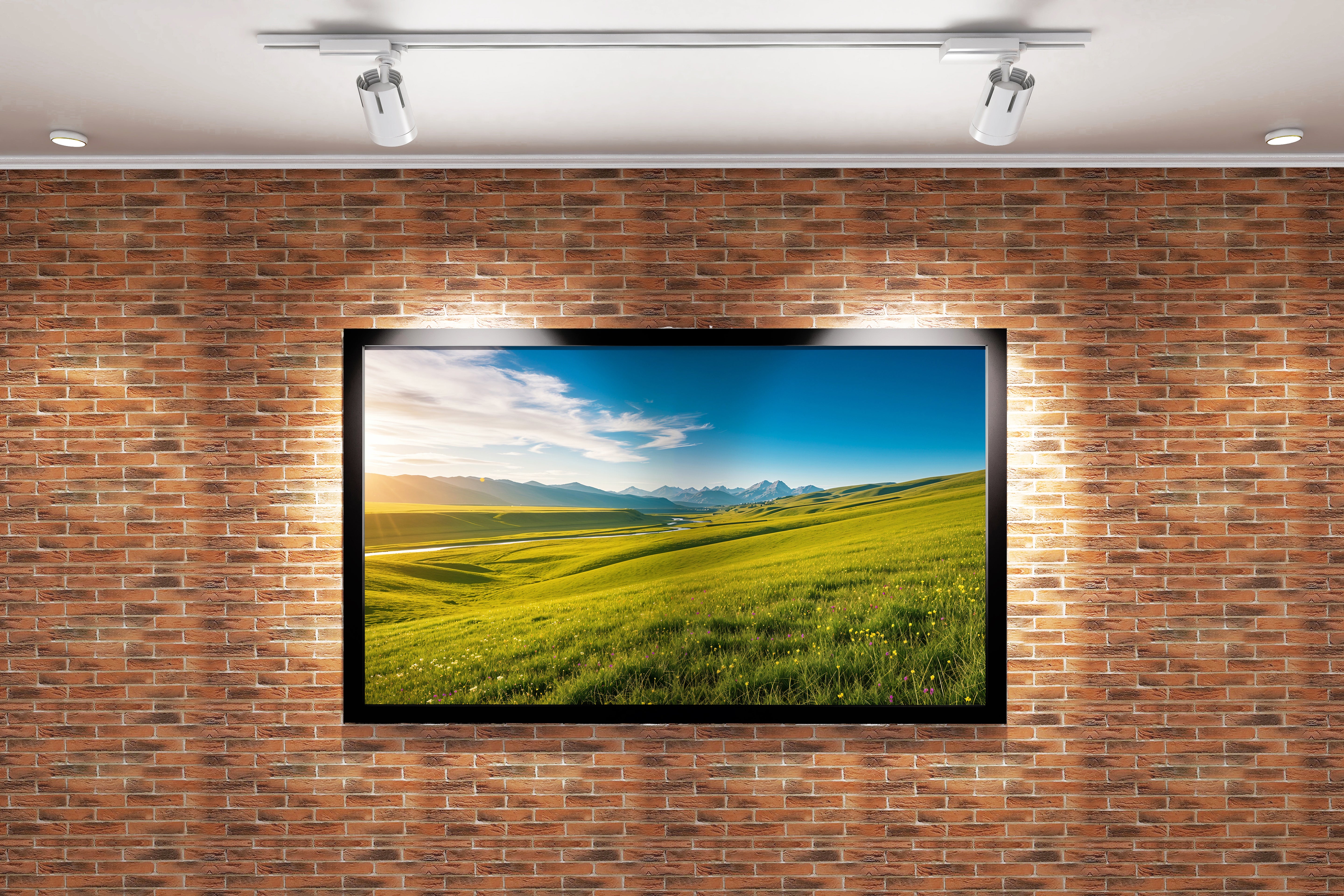 nature and countryside views in daylight, view, art, kanvas tablo