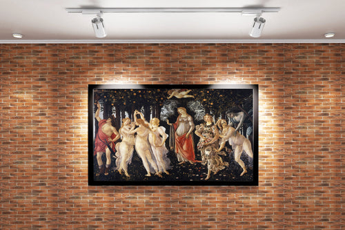 Sandro Botticelli İlkbahar Bahçesi Alegori La Primavera Kanvas Tablo