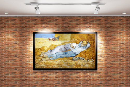 Vincent van Gogh Hasat Zamanı Dinlenme Çiftçiler La Méridienne Kanvas Tablo