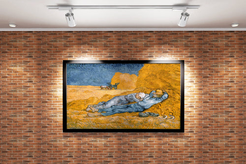 Van Gogh'un Millet Yorumu Öğle Uykusu (The Siesta) Post-Empresyonist Kanvas Tablo