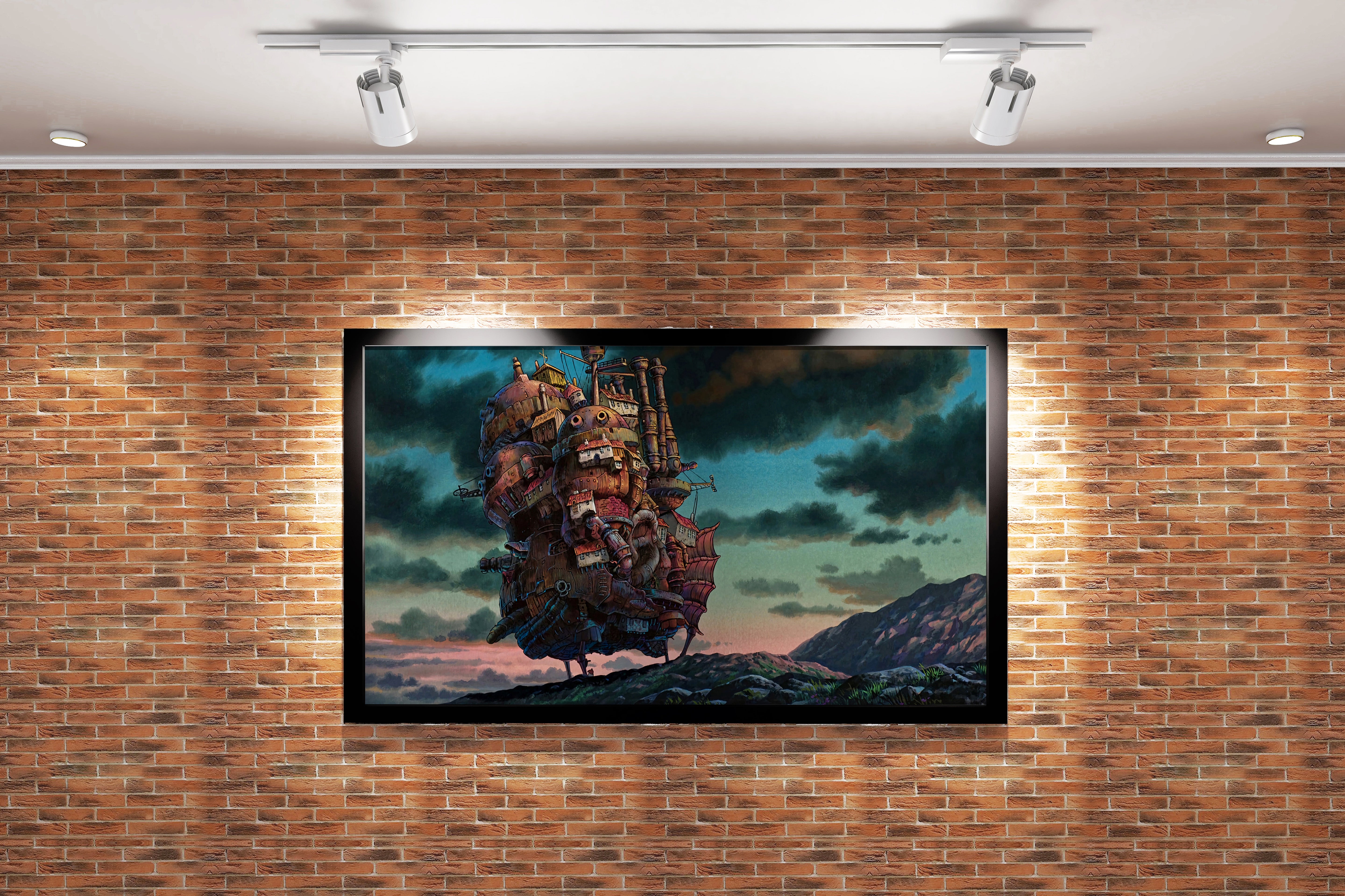 howls moving castle model 10, anime, studio ghibli theme, art, kanvas tablo