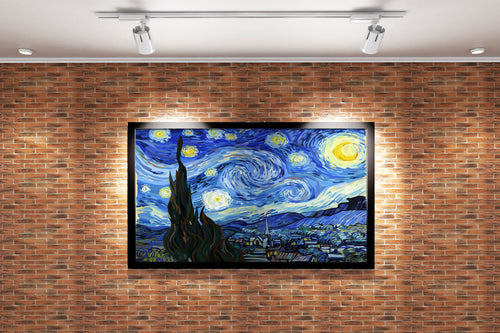 Vincent Van Gogh Yıldızlı Gece Efsanevi Sanat Kanvas Tablo