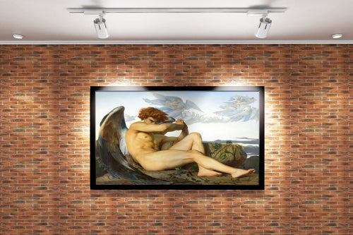 Alexandre Cabanel'in Asi Güzelliği Düşmüş Melek (Lucifer) Romantizm Akımı Kanvas Tablo