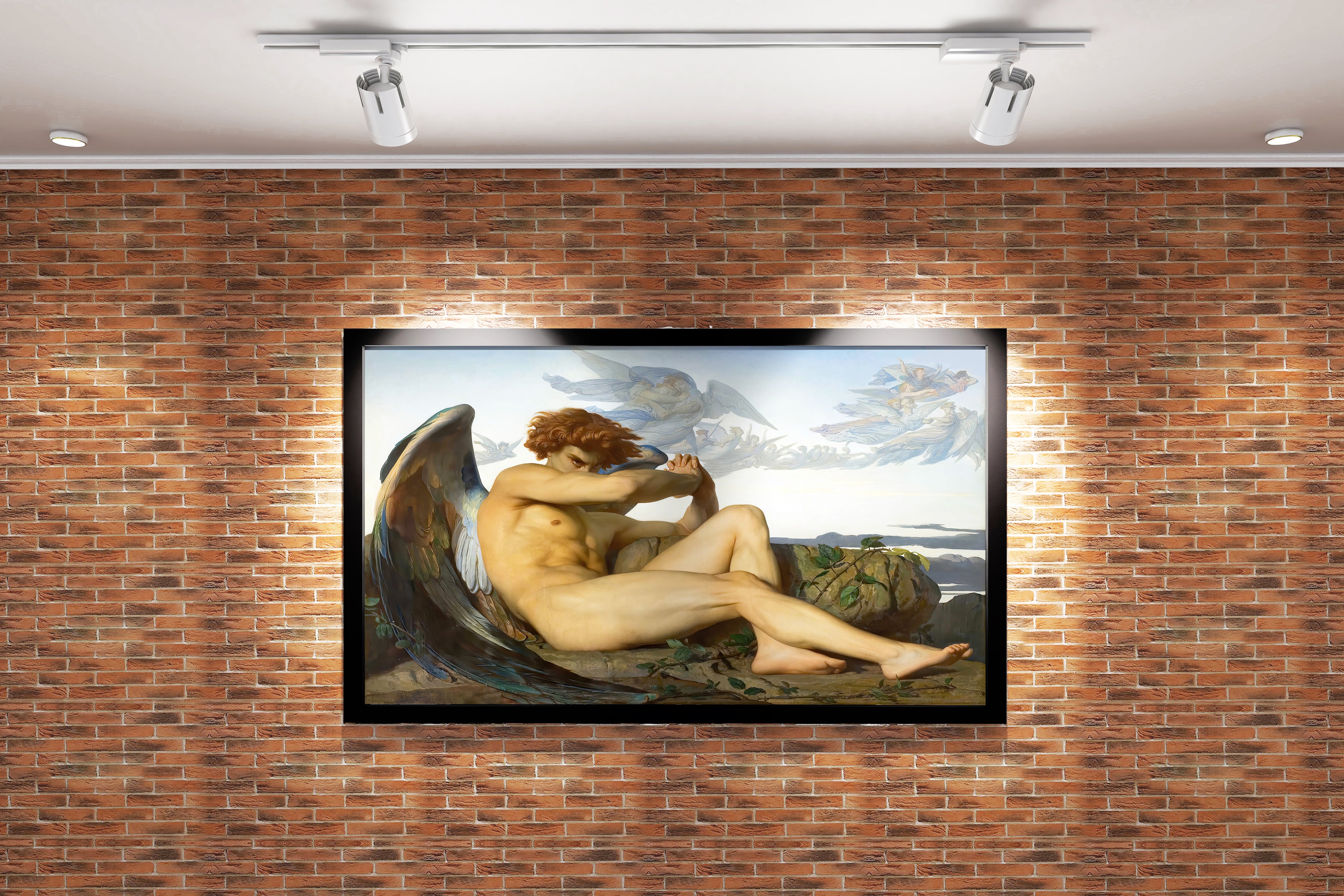 Alexandre Cabanel'in Asi Güzelliği Düşmüş Melek (Lucifer) Romantizm Akımı Kanvas Tablo