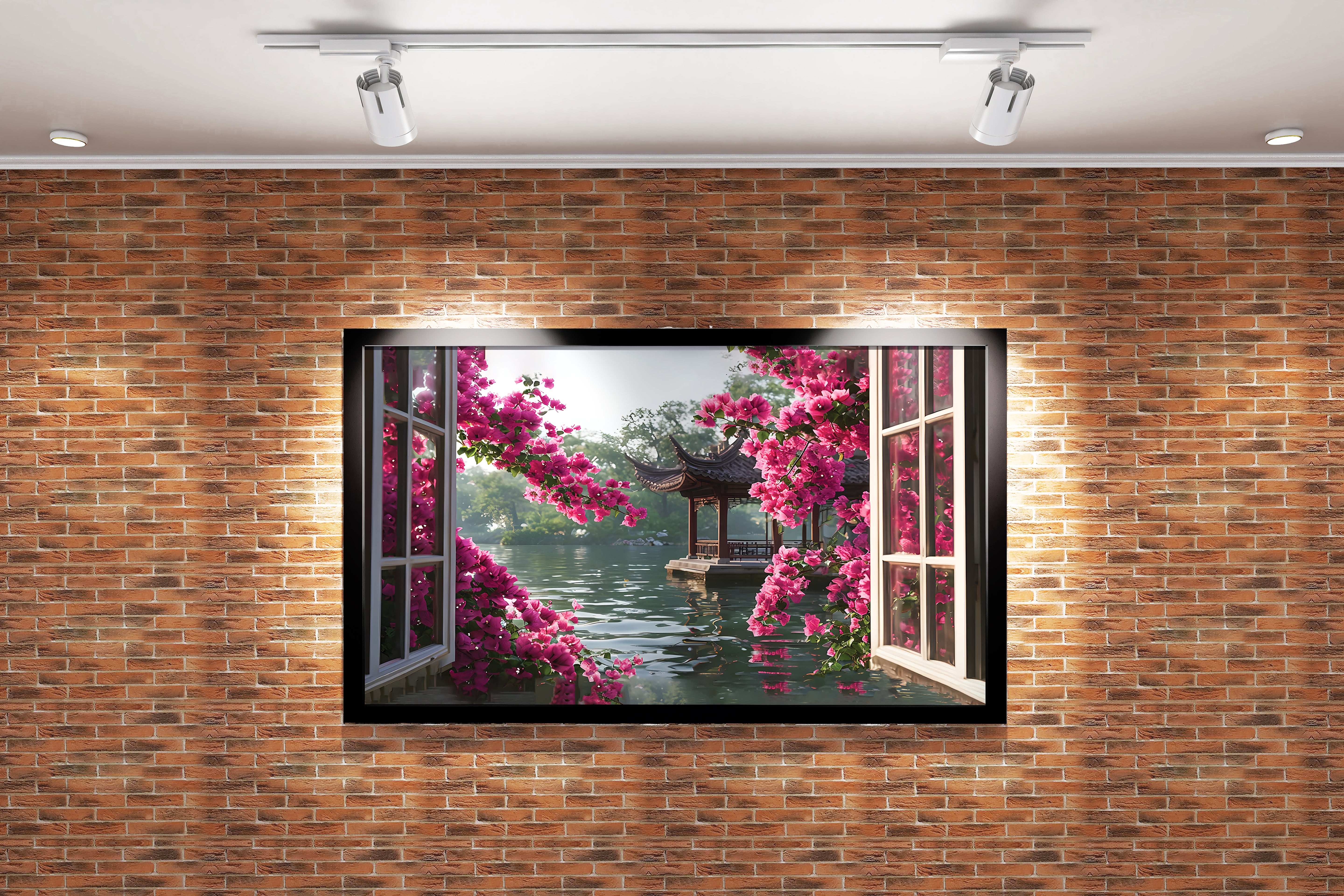 with window effect nearest view, art, kanvas tablo