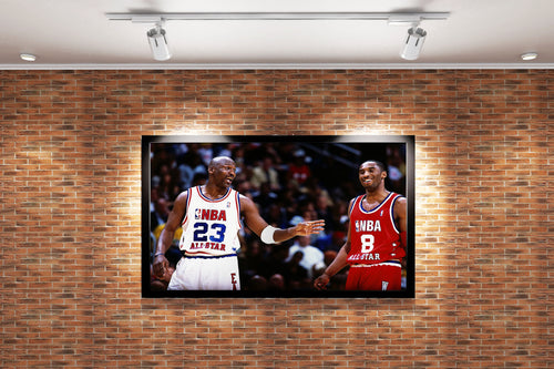 michael jordan, kobe bryant, sport, kanvas tablo