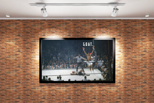 Muhammad Ali, goat, quote, art, kanvas tablo