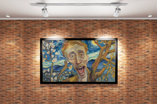 ai creation, van gogh portre, ai art, art, kanvas tablo