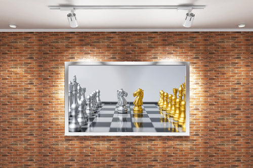 modern chess, art, kanvas tablo