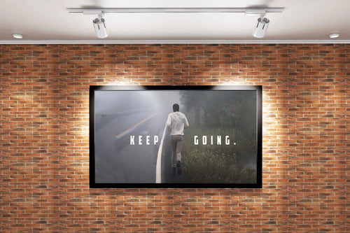 Muhammad Ali, keep going, quote, art, kanvas tablo