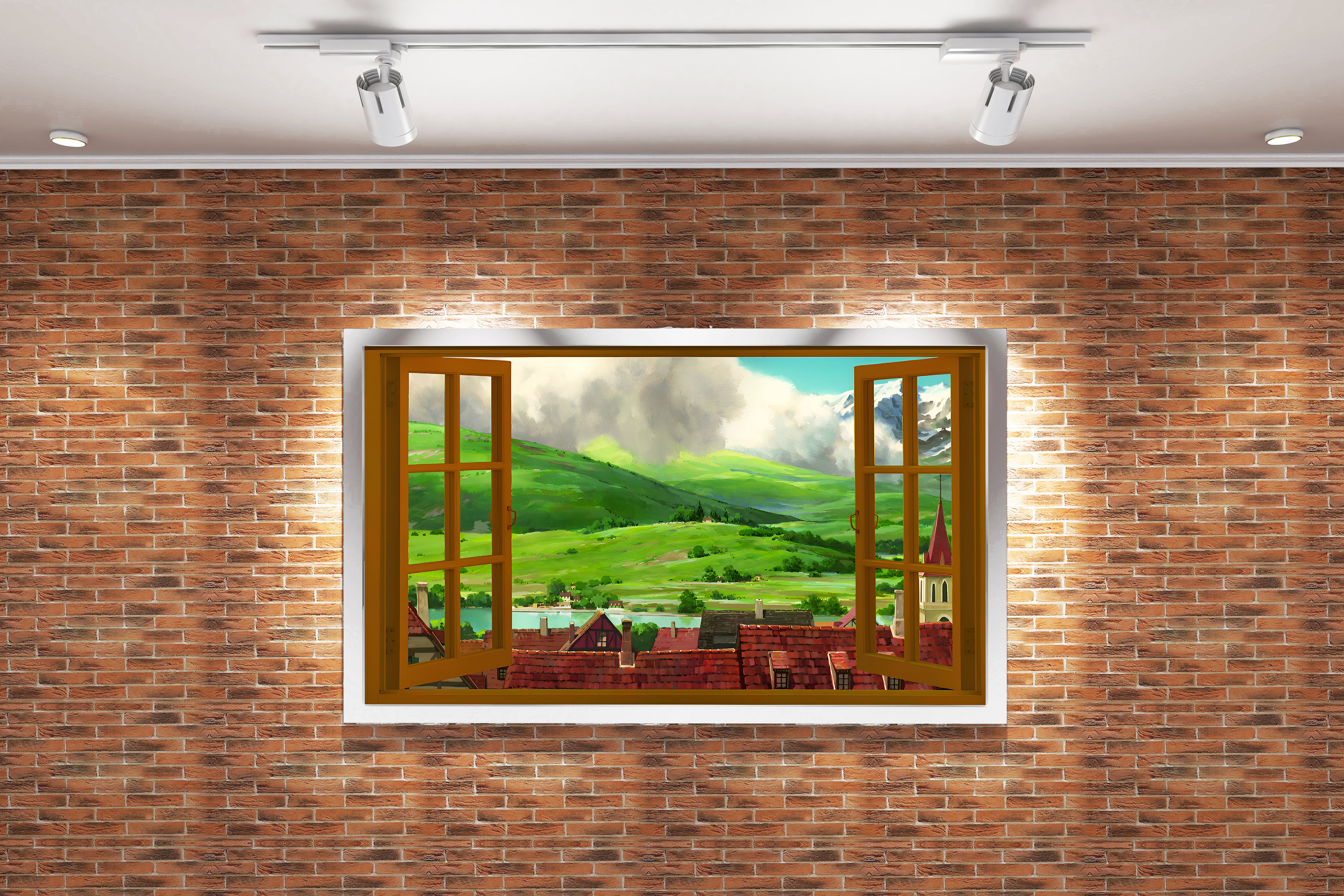 howls moving castle model 3, anime, studio ghibli theme, art, kanvas tablo