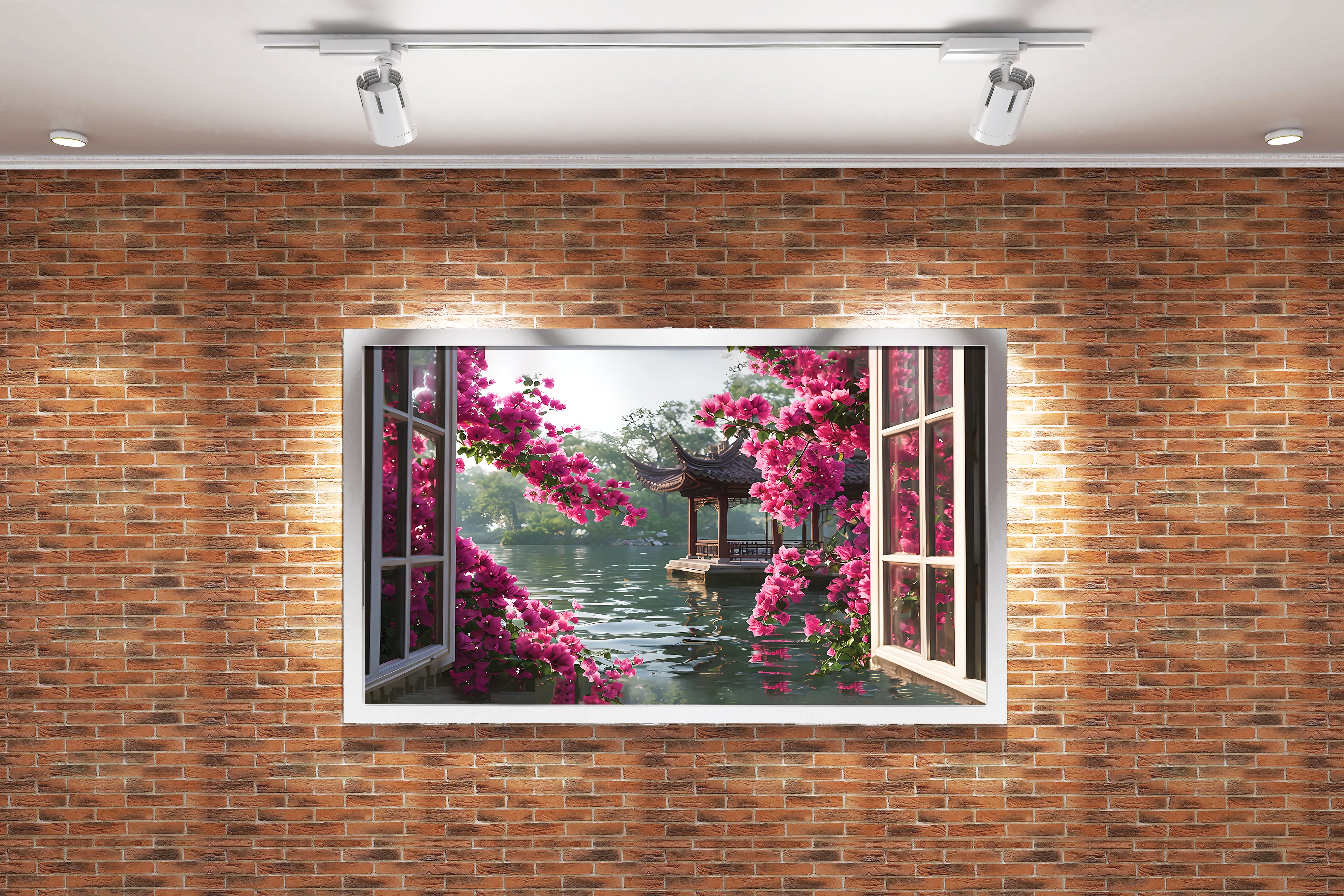 with window effect nearest view, art, kanvas tablo