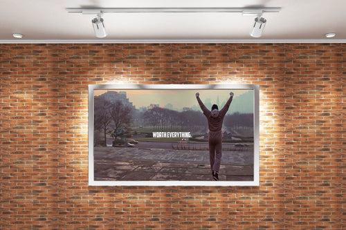 Muhammad Ali, worth everything, quote, art, kanvas tablo