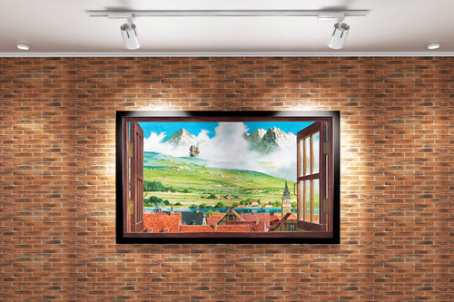 howls moving castle model 2, anime, studio ghibli theme, art, kanvas tablo