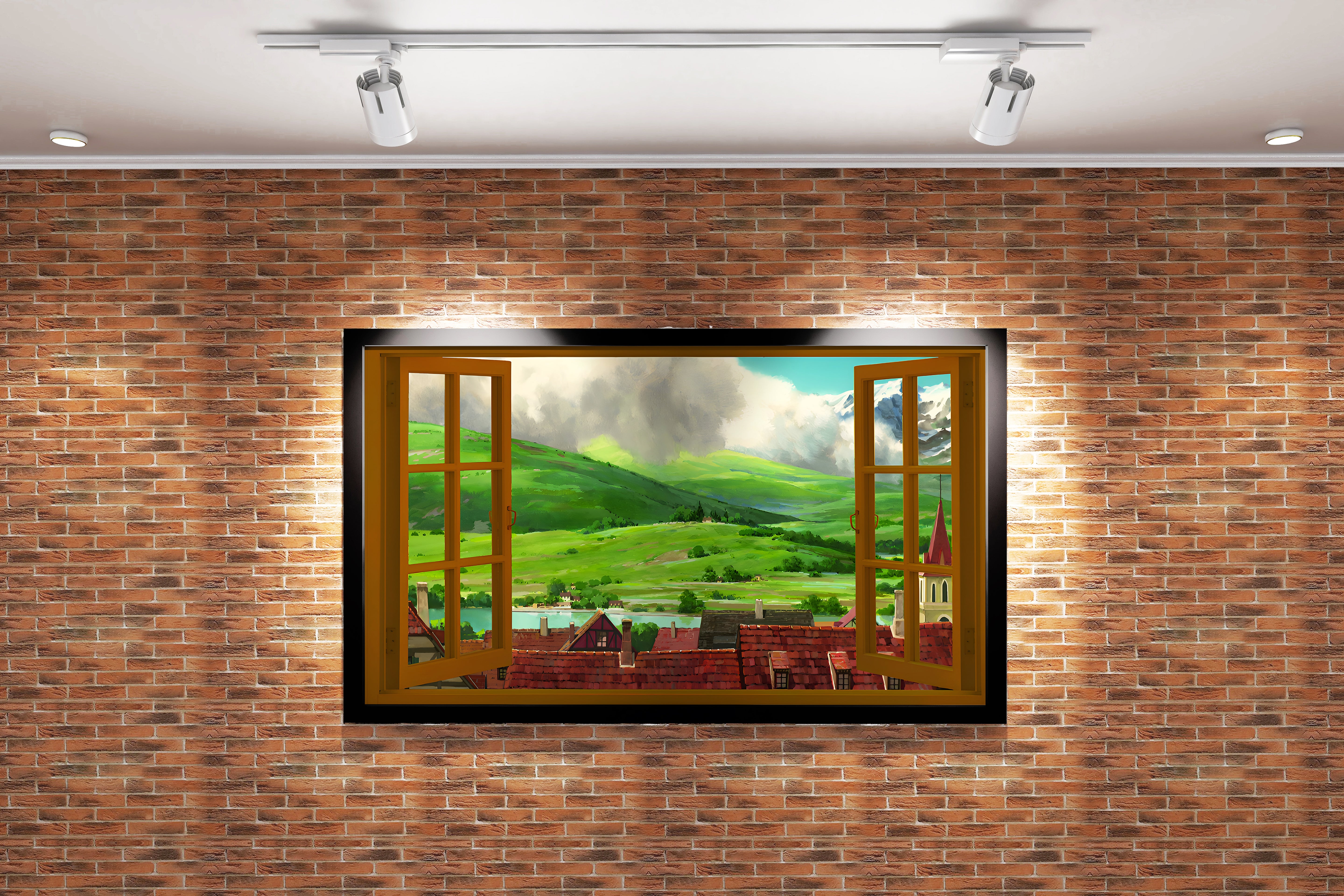 howls moving castle model 3, anime, studio ghibli theme, art, kanvas tablo