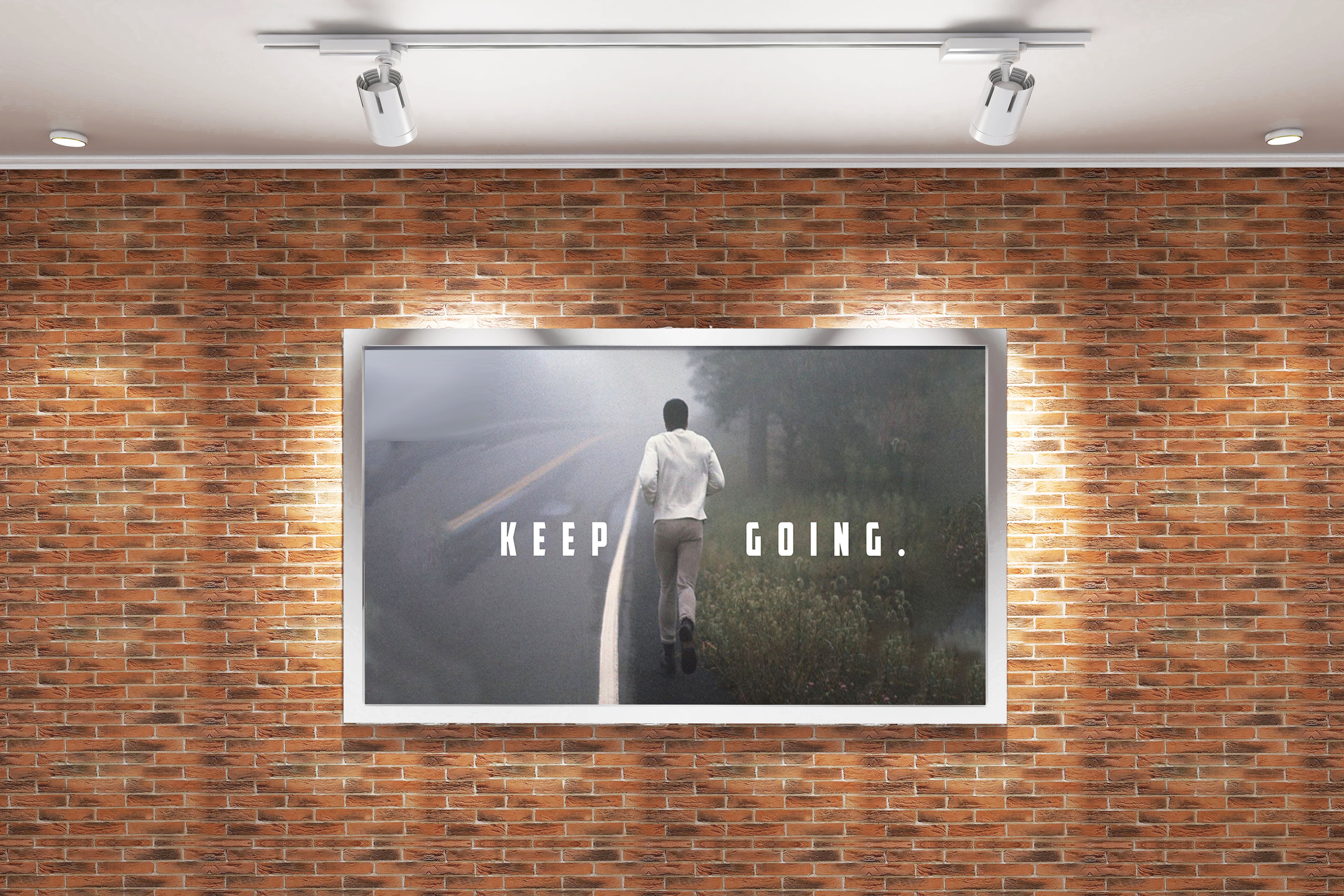 Muhammad Ali, keep going, quote, art, kanvas tablo