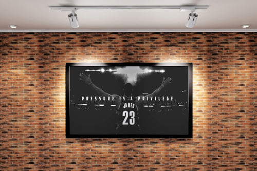 michael jordan, pressure is a privilege, sport, kanvas tablo