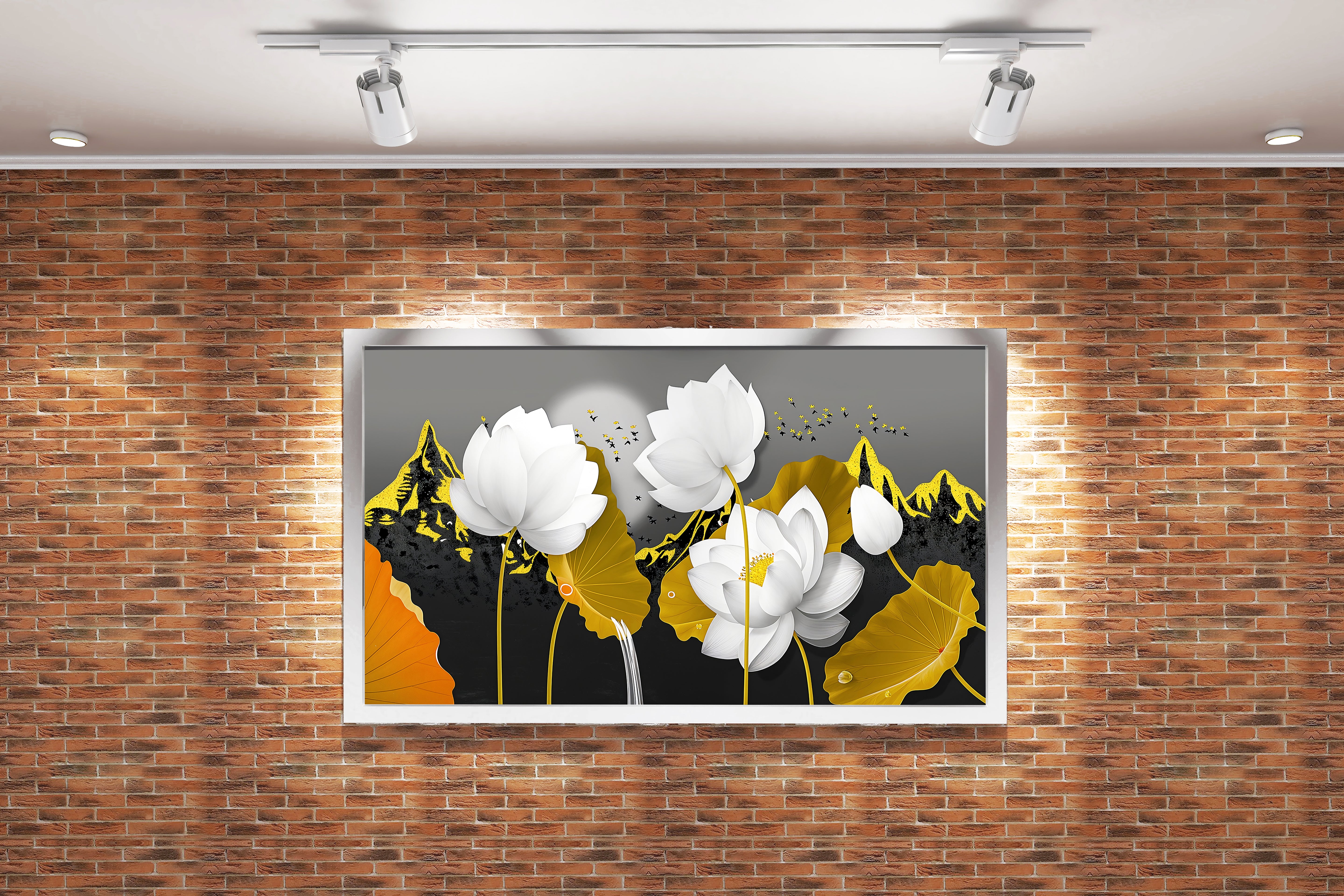 flower motif, flower army, art, kanvas tablo