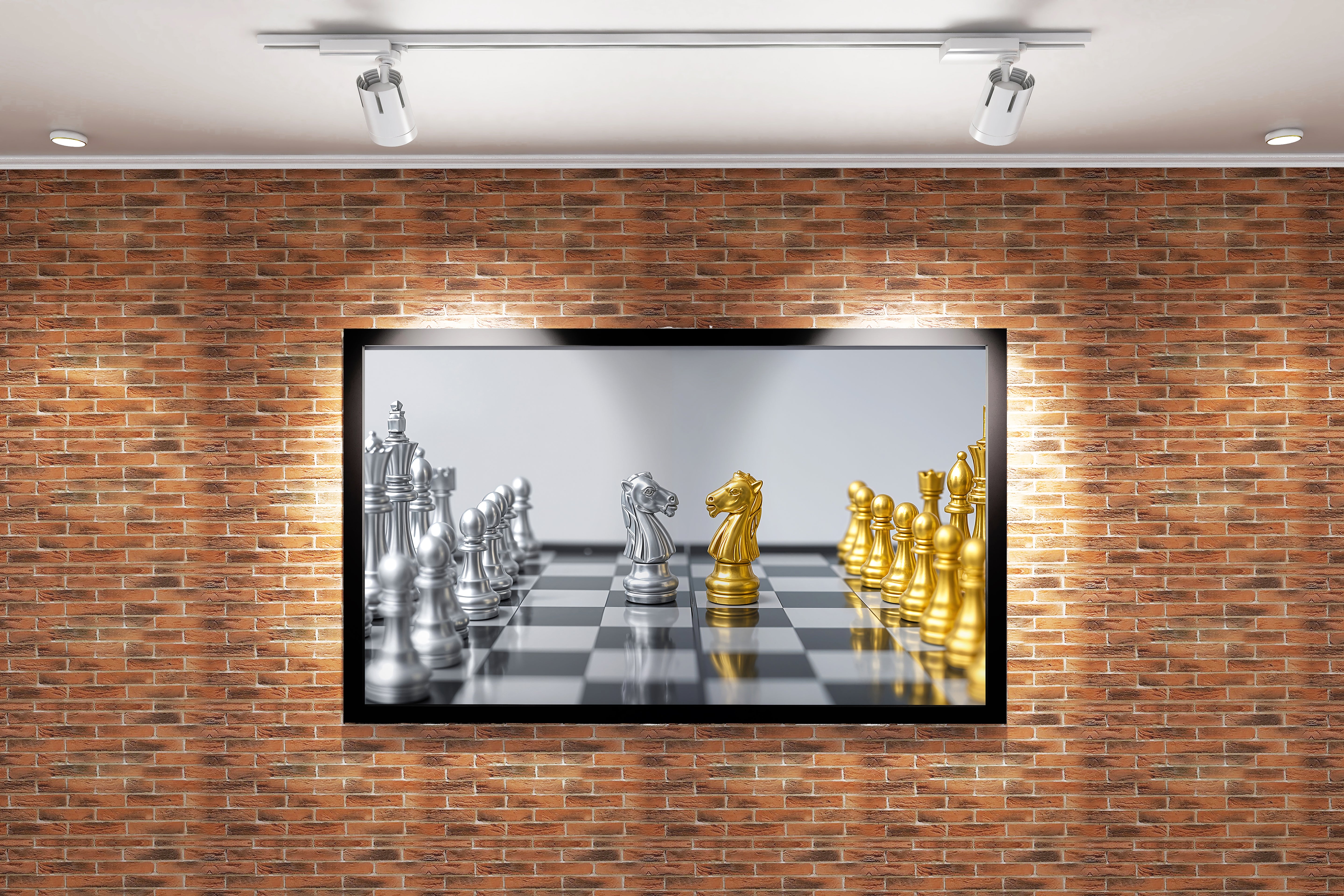 modern chess, art, kanvas tablo