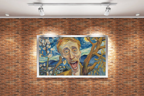 ai creation, van gogh portre, ai art, art, kanvas tablo