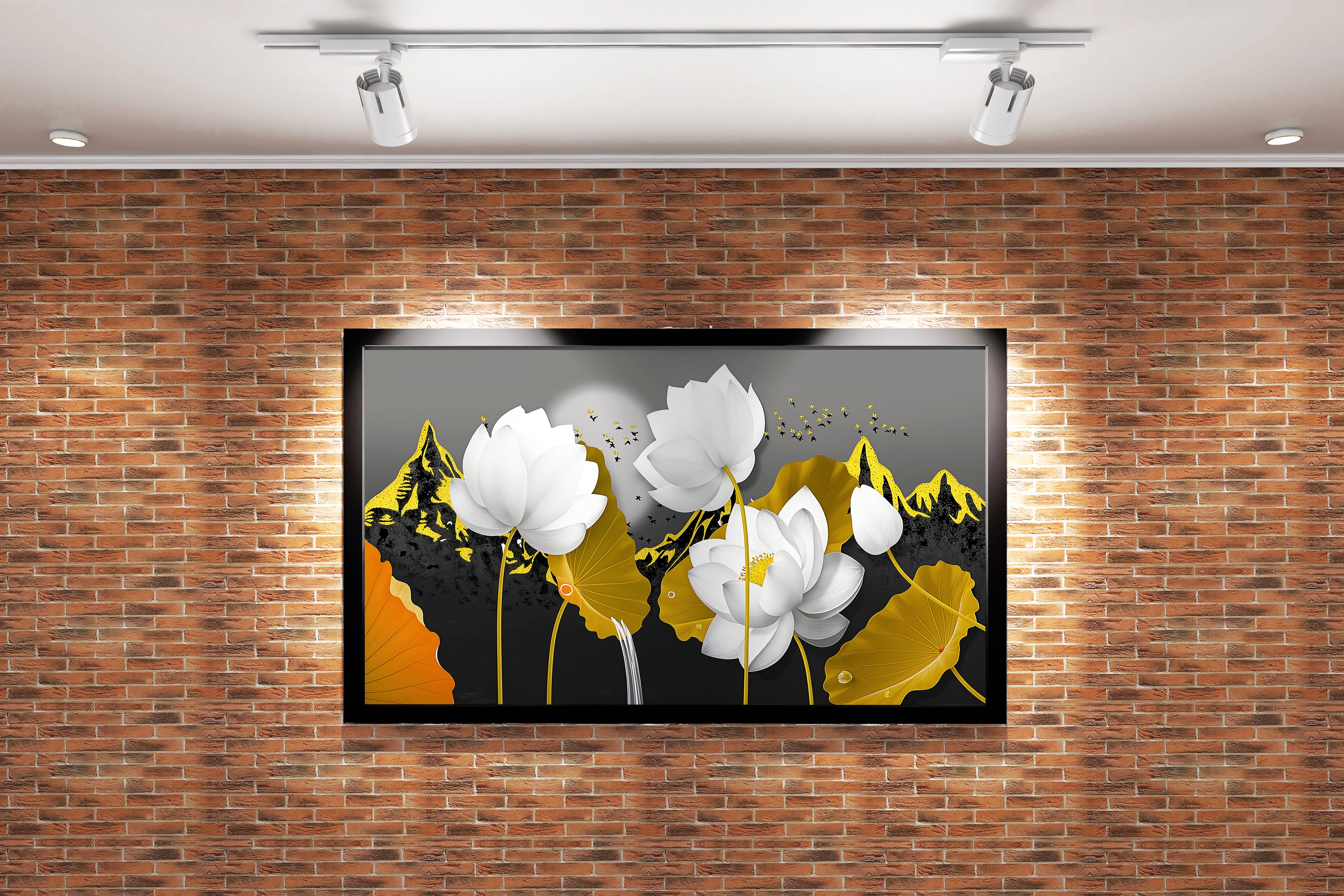 flower motif, flower army, art, kanvas tablo