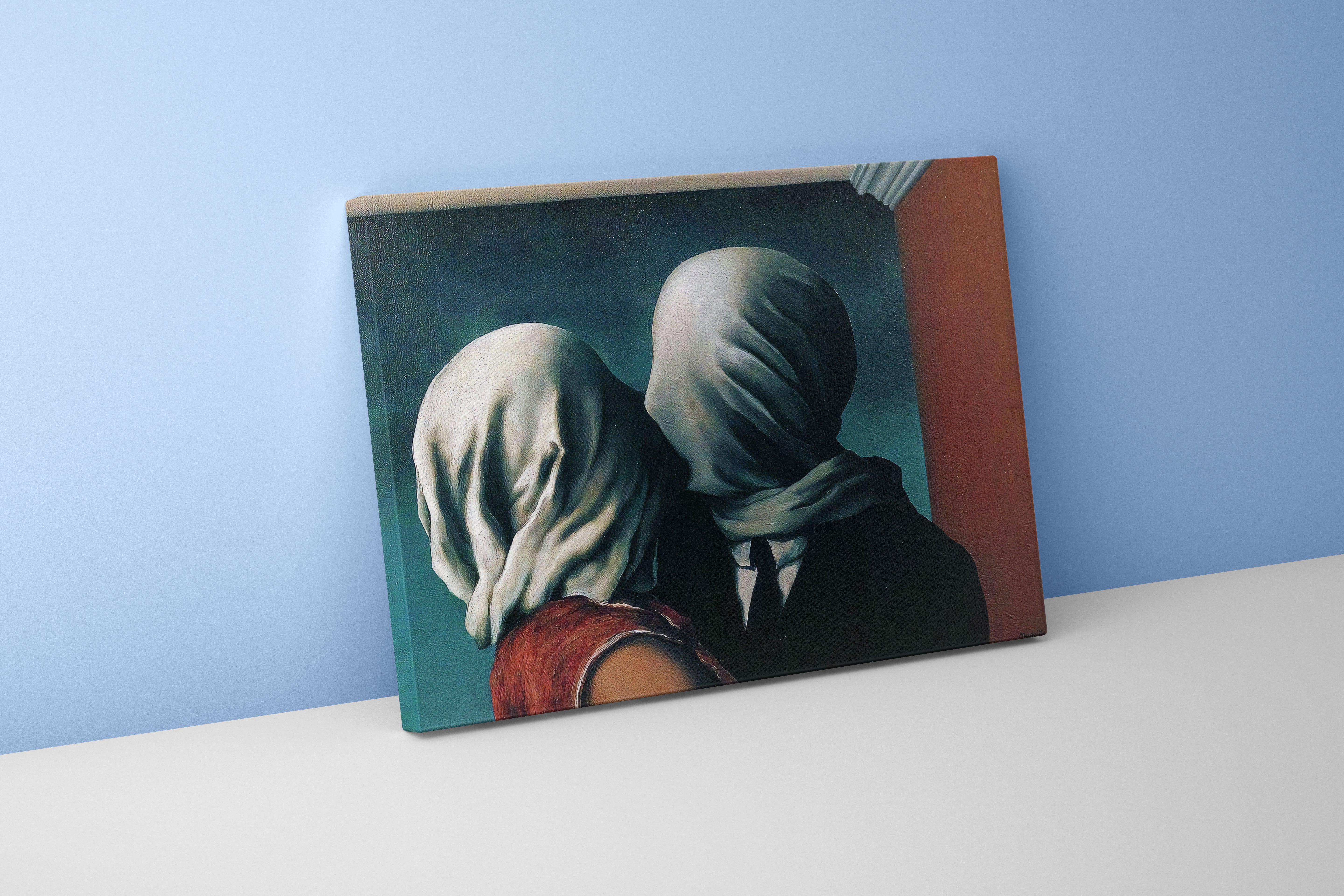 René Magritte "Aşıklar" | Sürrealist Akımın Sembolik Eseri Kanvas Tablo