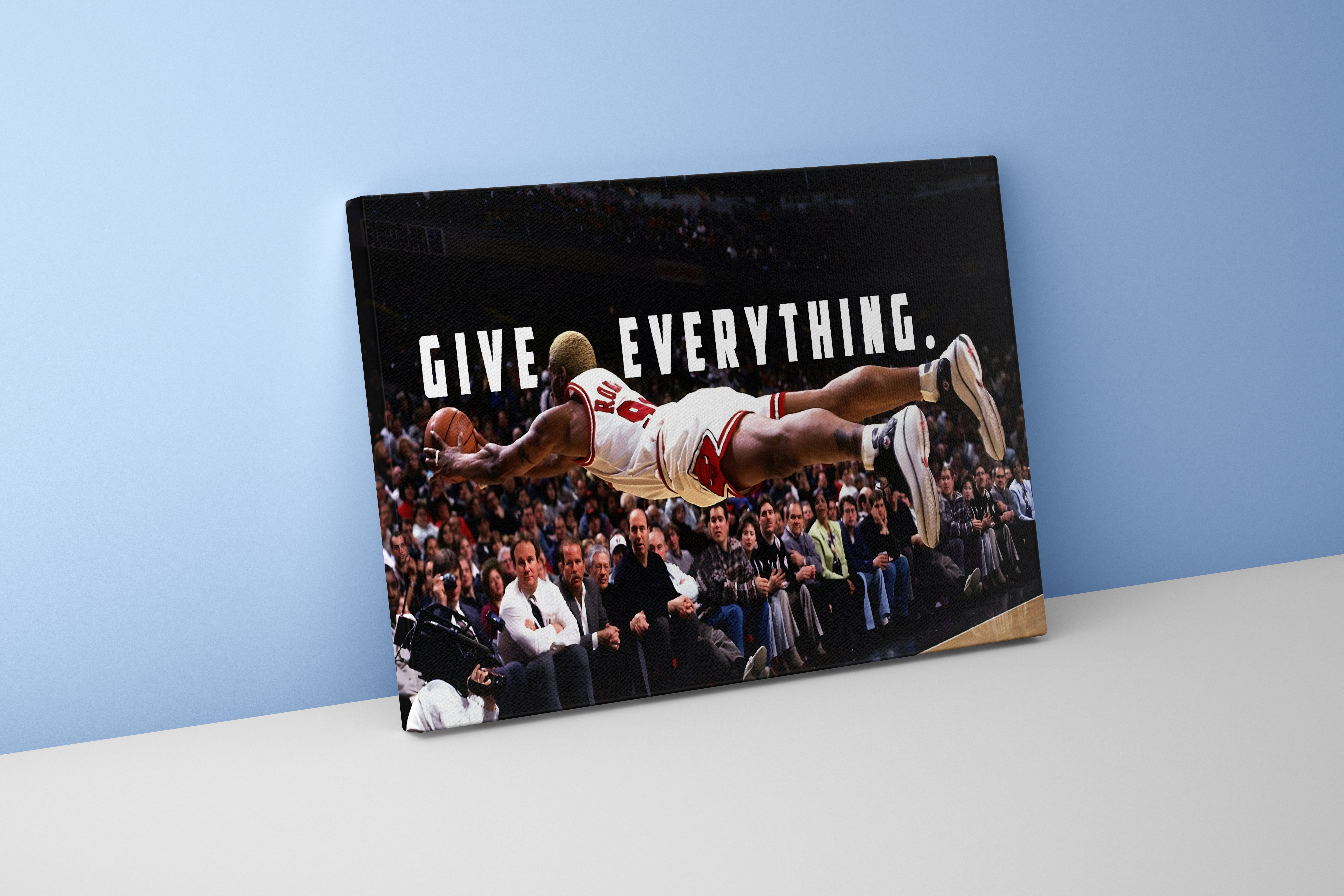 give everything, dennis rodman, sport, kanvas tablo