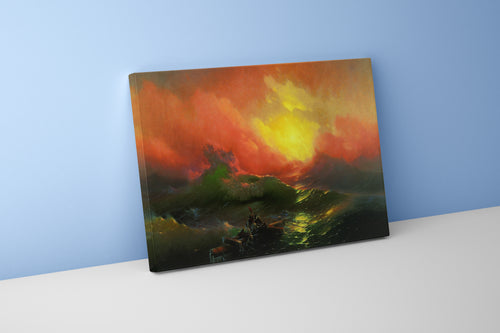 Ivan Aivazovsky'nin Epik Başyapıtı Dokuzuncu Dalga Romantik Deniz Manzarası Kanvas Tablo