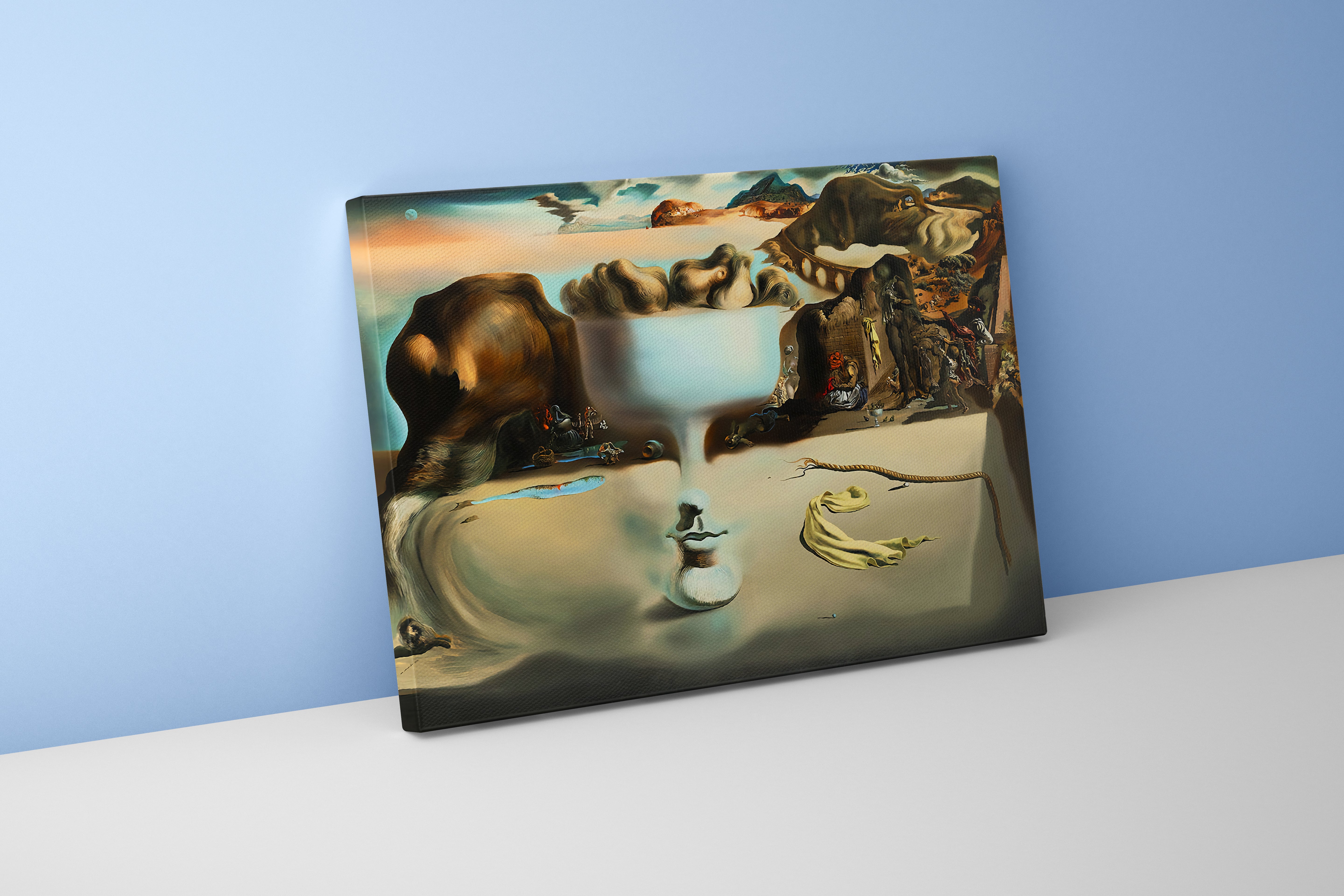 Salvador Dalí Görsel İllüzyon Çift Görüntü Kompozisyon Kanvas Tablo
