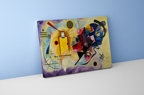 Wassily Kandinsky'nin Renk Teorisi Başyapıtı Sarı-Kırmızı-Mavi Kanvas Tablo