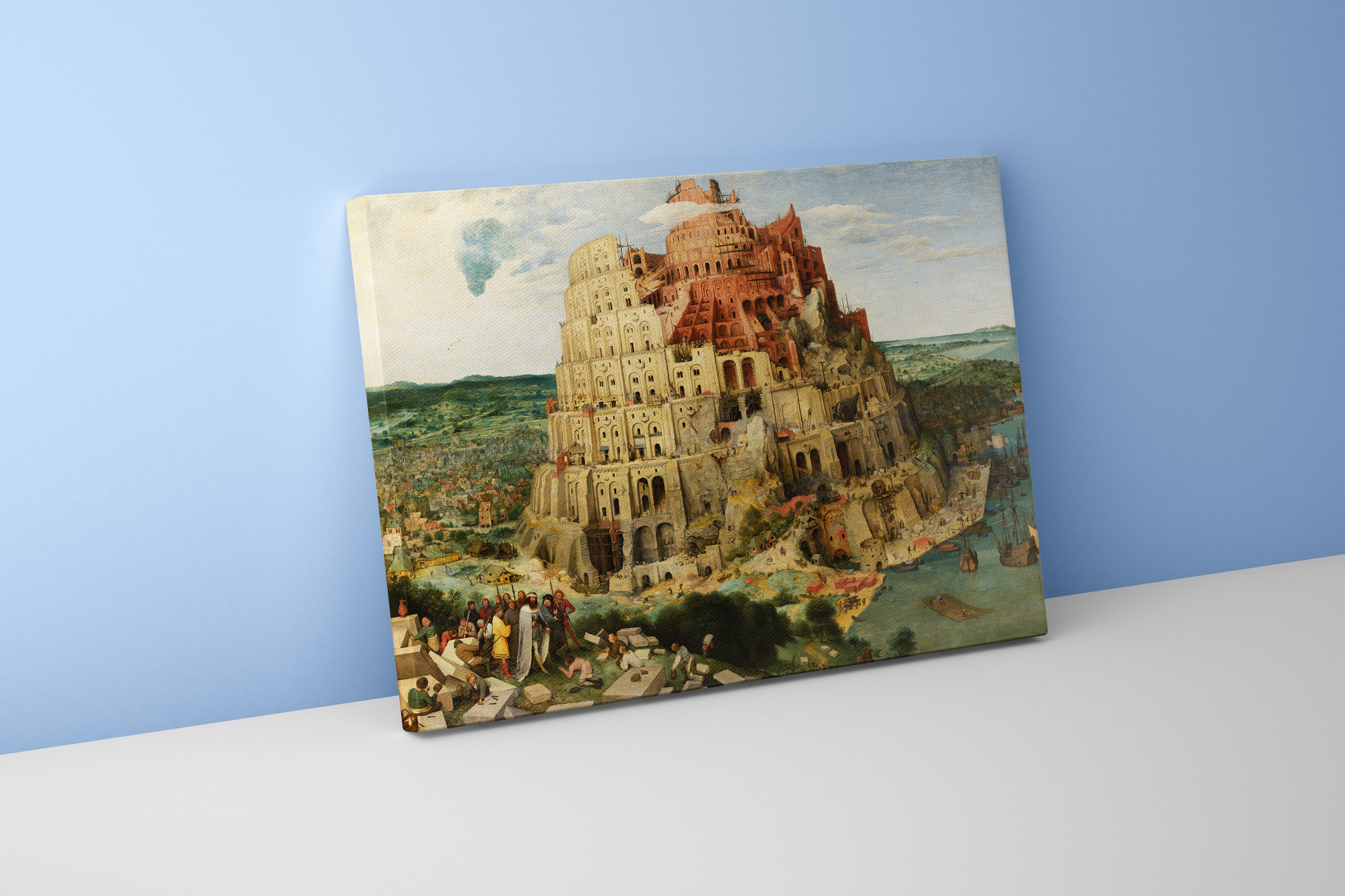 Pieter Bruegel'in Anıtsal Başyapıtı Babil Kulesi Kuzey Rönesansı Kanvas Tablo