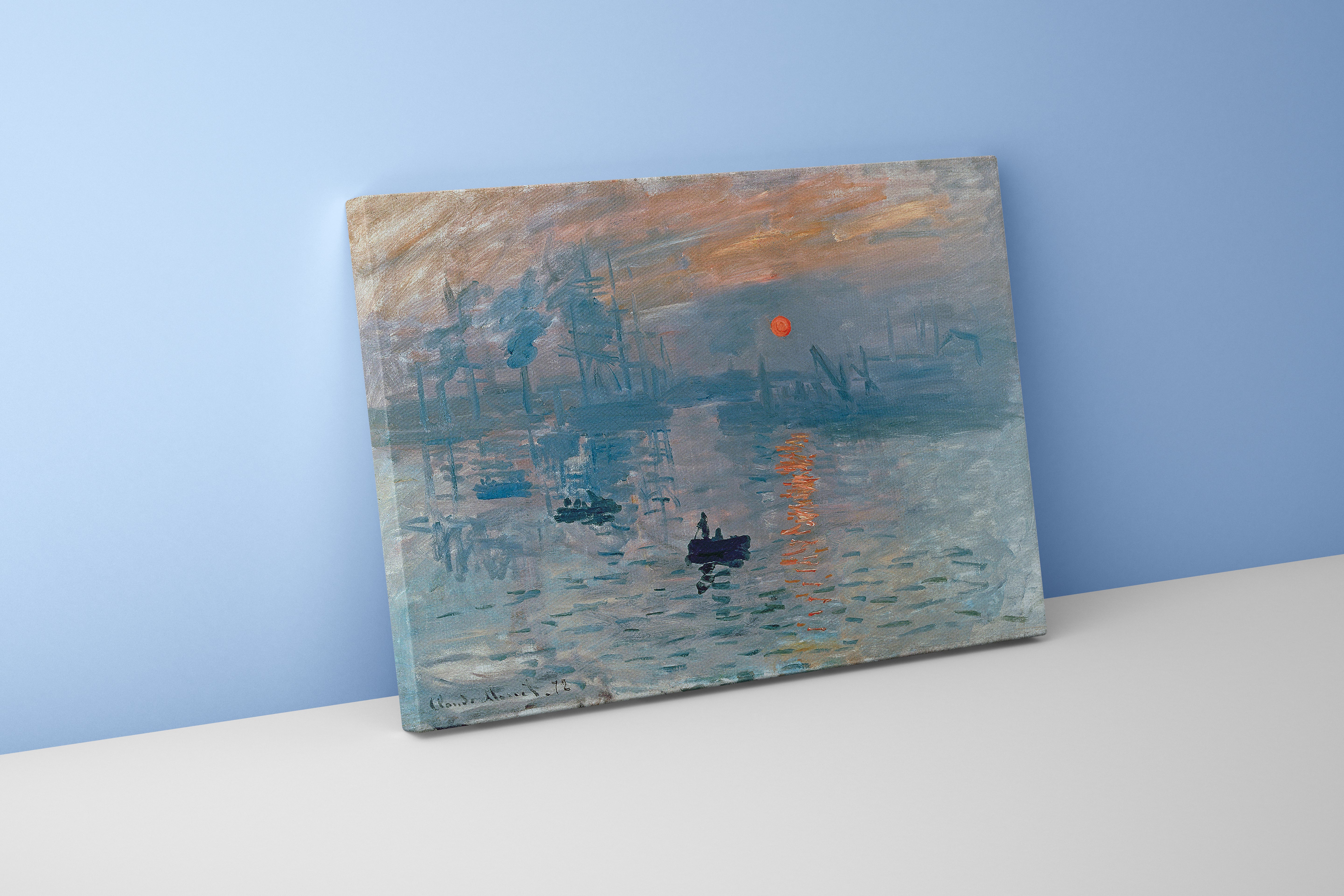 Claude Monet'nin Empresyonizme Adını Veren Başyapıtı İzlenim: Gün Doğumu Kanvas Tablo