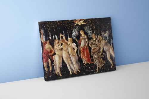 Sandro Botticelli İlkbahar Bahçesi Alegori La Primavera Kanvas Tablo
