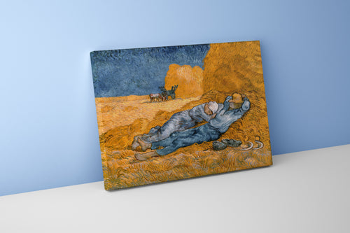 Van Gogh'un Millet Yorumu Öğle Uykusu (The Siesta) Post-Empresyonist Kanvas Tablo